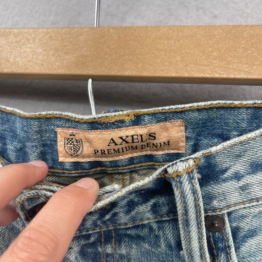 Axels Premium Denim Jeans Mens 33x34 Tag *31x29 Actual Sz Fade Selvedge Vail - Picture 4 of 15